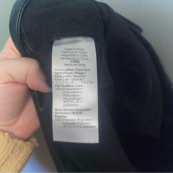 Madewell Faux Leather Black High Waist The Perfect Vintage Straight Jean Size 28 - Picture 10 of 10